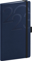 Kapesní diář Ajax 2023, modrý, 9 × 15,5 cm