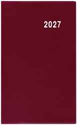 Diář 2027 čtrnáctidenní Gustav-PVC bordó