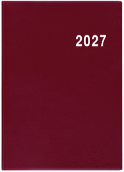 Diář 2027 čtrnáctidenní Ladislav-PVC bordó
