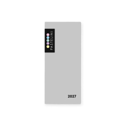 Diář 2027 čtrnáctidenní PASTELINi šedý