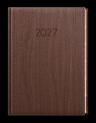 Diář 2027 denní A5 Ctirad-výsek Wood hnědý