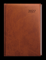 Diář 2027 denní A5 David-vivella hnědý