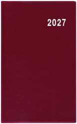 Diář 2027 měsíční Marika-PVC bordó