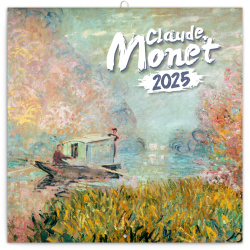 NOTIQUE Poznámkový kalendář Claude Monet 2025, 30 x 30 cm