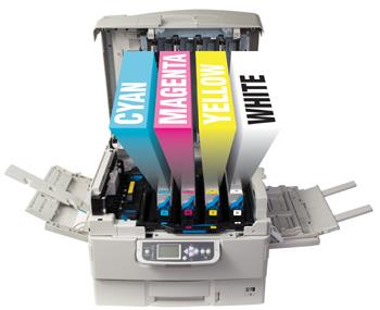 detail Toner pro OKI ES9420WT - white (8k stran)