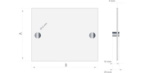 detail EuroPlex dveřní cedulky A4 340 x 250 mm