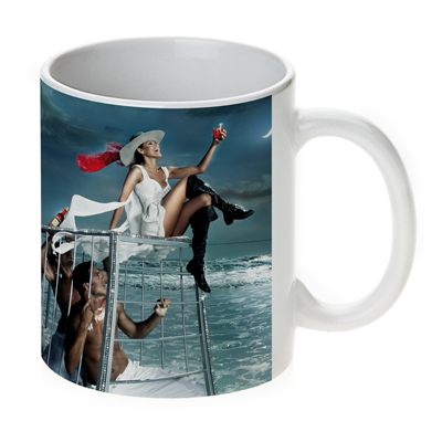 detail Bílý hrnek SubliT Premium pro sublimaci 325 ml