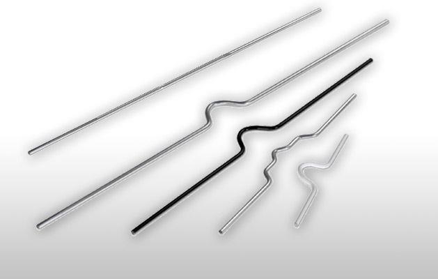 detail háčky 400 mm bílé do kalendářové vazby