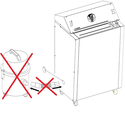 detail Perforátor kartonu KOBRA FLEXPACK se systémem sběru prachu bez odsávání a hadic