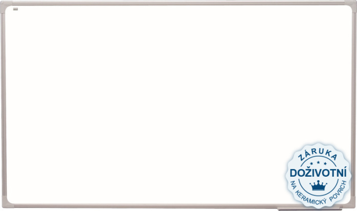 detail Magnetická tabule Ceramic Premium- keramický povrch, hliníkový rám 350x120 cm r