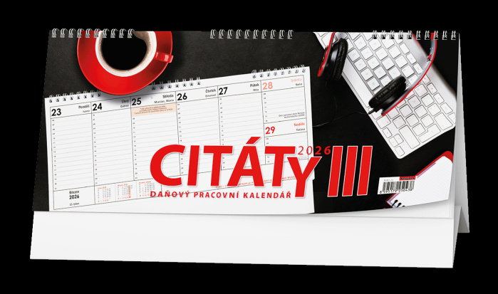 detail Stolní kalendář 2026 Citáty III.