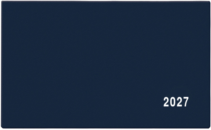 detail Diář 2027 čtrnáctidenní Cyril-PVC modrý