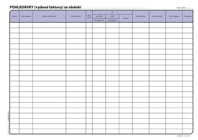 detail Kniha pohledávek a závazků OPTYS /E