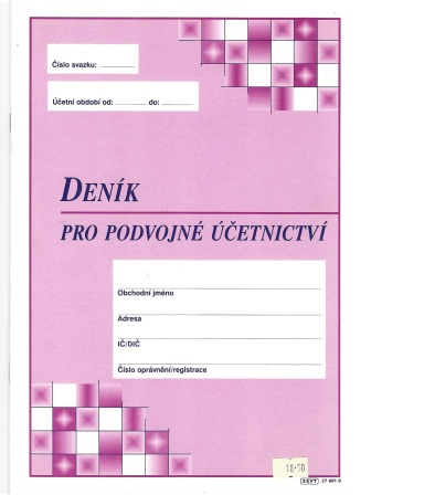 detail Deník pro podvojné účetnictví Sevt