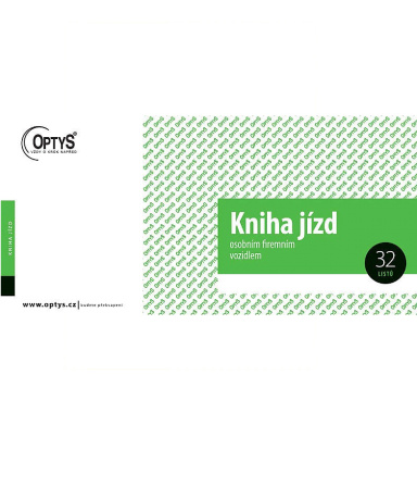 detail Kniha jízd firemním vozidlem (Optys) dlouhá