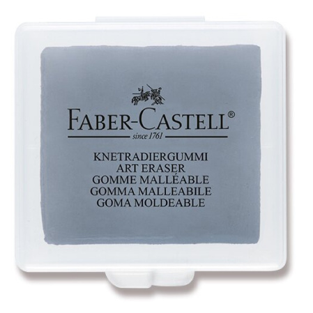 detail Pryž Faber-Castell umělecká v plast. obalu, šedá