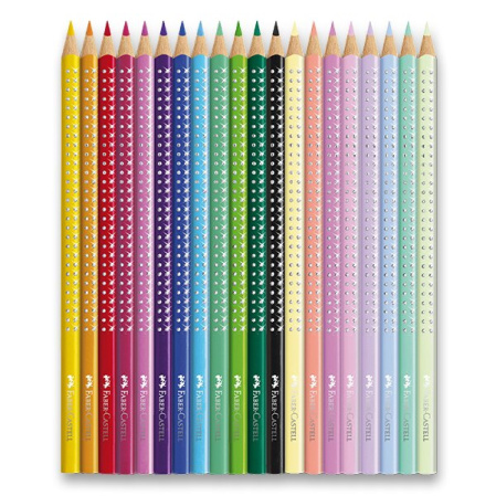detail Pastelky Faber-Castell Sparkle Butterfly dóza Motýl 20ks
