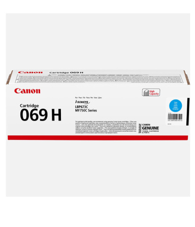 detail Toner Canon 069 H C 5500str. modrý