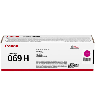 detail Toner Canon 069 H M 5500 str. červený