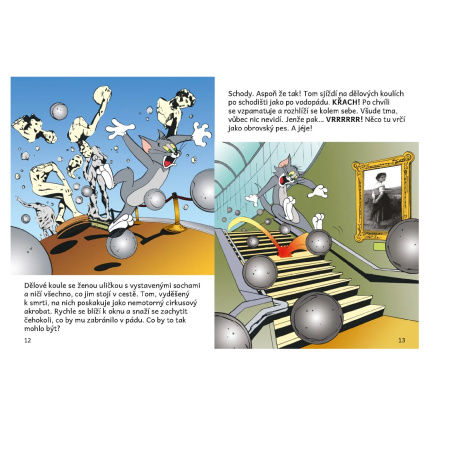 detail Knížka Neplecha v Muzeu Tom a Jerry v obrázkovém příběhu