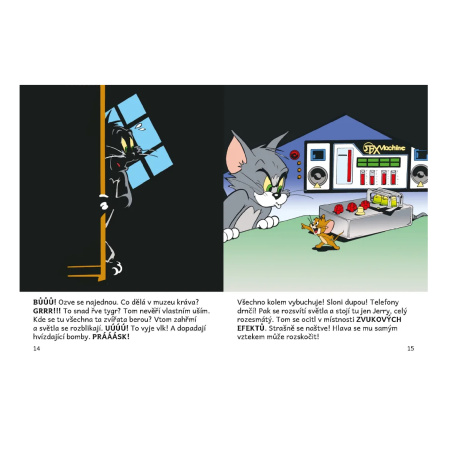 detail Knížka Neplecha v Muzeu Tom a Jerry v obrázkovém příběhu