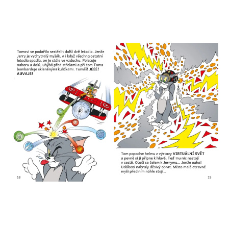 detail Knížka Neplecha v Muzeu Tom a Jerry v obrázkovém příběhu