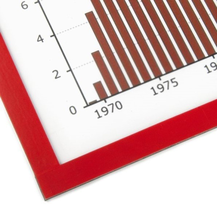 detail Magnetická kapsa na papír A3 - červená