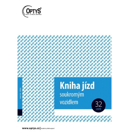 detail Kniha jízd soukromého vozidla A5 OPTYS
