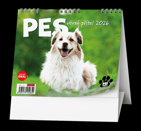 detail Stolní kalendář 2026 Pes věrný přítel