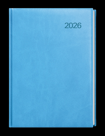detail Diář 2026 denní A5 David-vivella světle modrý