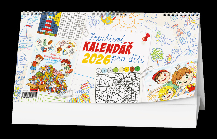 detail Stolní kalendář 2026 Kreativní pro děti