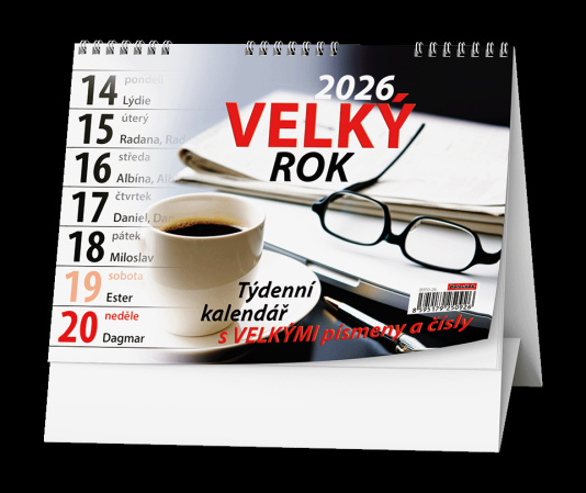 detail Stolní kalendář 2026 Velký rok