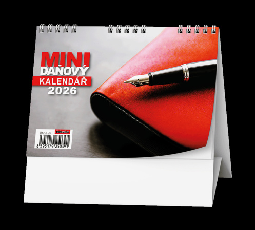 detail Stolní kalendář 2026 Mini Red daňový