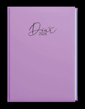 detail Diář 2026 týdenní B6 Prokop-Vivella pastel fialová