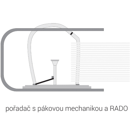 detail Pořadač A4 8 cm páka CAESAR OFFICE IMPERATOR PP bílý/E