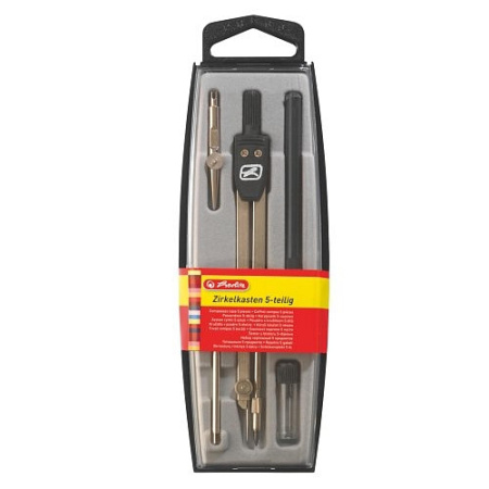 detail Kružítko sada 5 dílů černá /E