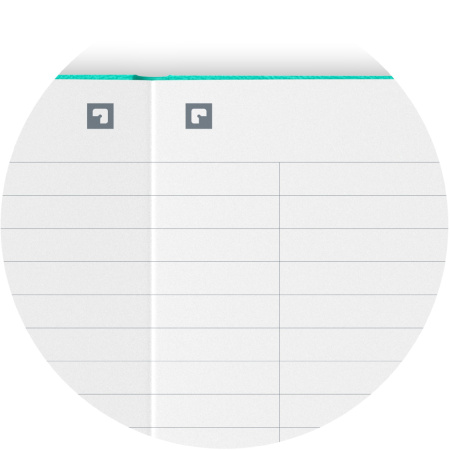 detail Zápisník A5 Oxford Signature linka 80 listů zelený