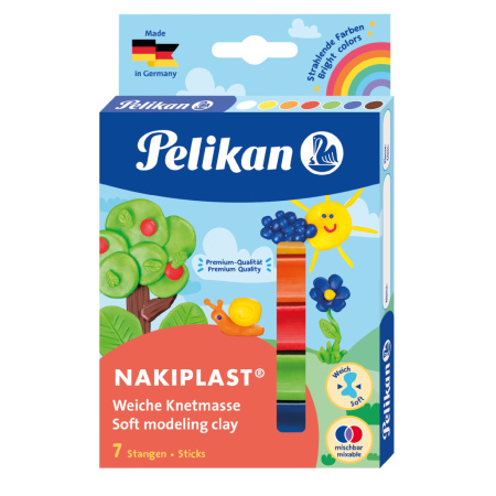 detail Modelína Pelikan Nakiplast 7 barev /E