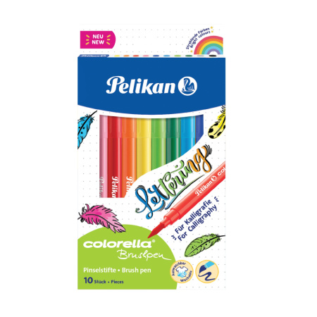 detail Fixy Pelikan Colorella štětcové 10 ks