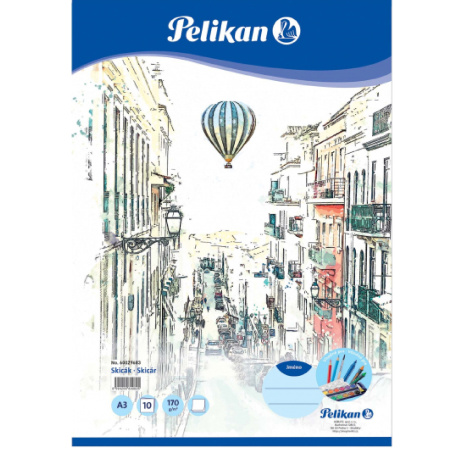detail Skicák A3 Pelikán 10 listů