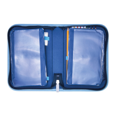 detail Penál jednopatrový plný kosmonaut 2 chlopně