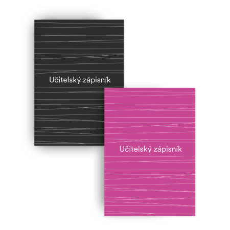 detail Učitelský zápisník A6 80ls černý-růžový /E