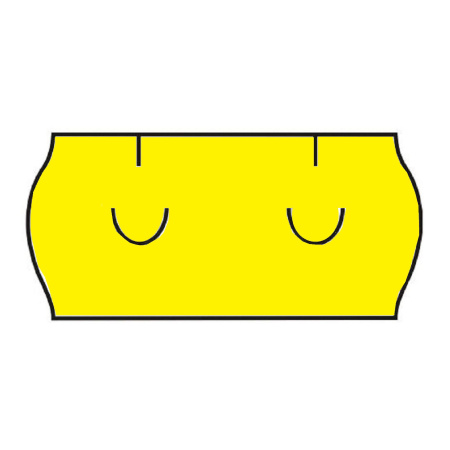 detail Etikety do kleští 26x12 mm UNI 1500 etiket žluté /o