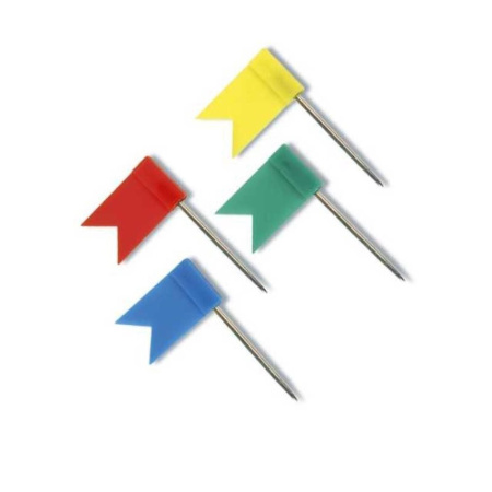 detail Připínáčky 434 25ks mapové praporek