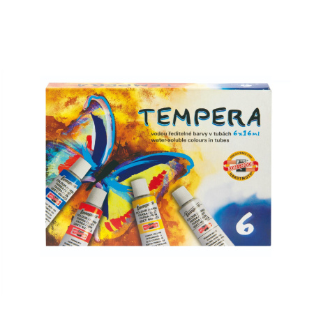 detail Tempery 16ml Koh-I-Noor 6 barev
