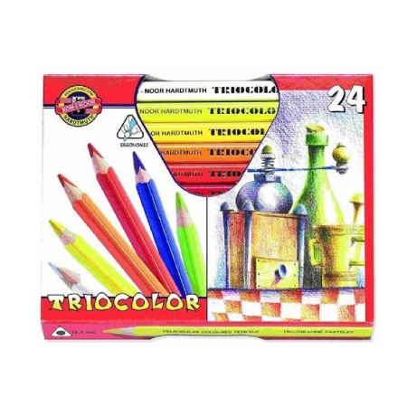 detail Pastelky trojhranné Triocolor Koh-I-Noor 24ks/E