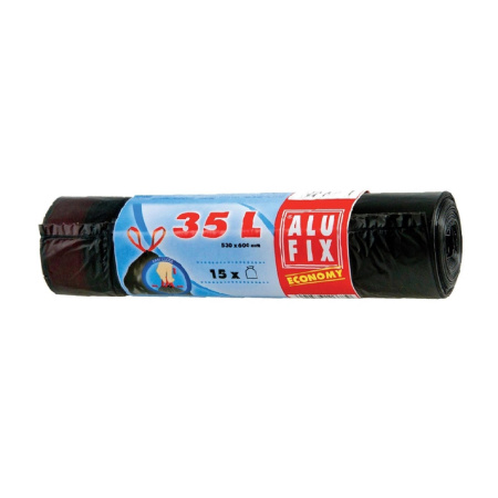 detail Sáčky do koše 35L/15ks zatahovací
