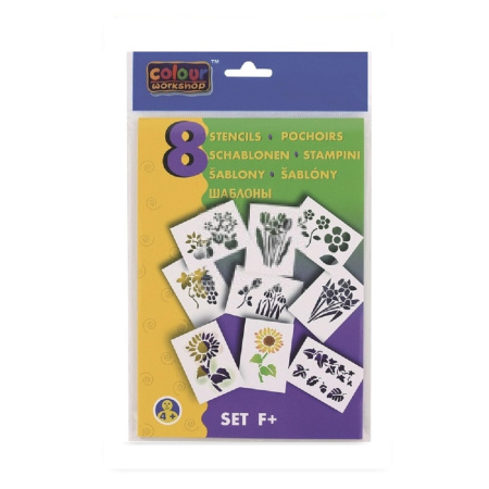 detail Šablony na foukací fixy Květiny /E