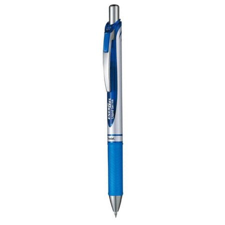 detail Gelové pero 0,5 Pentel BLN75 kovové modré