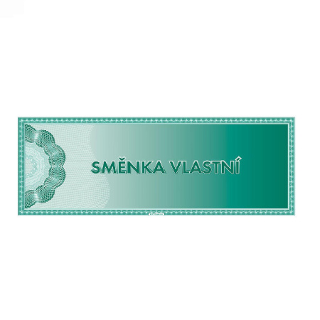 detail Směnka vlastní-zaplatím/E